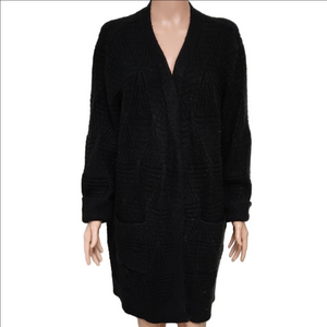 Terra & Sky Black Women's Cardigan